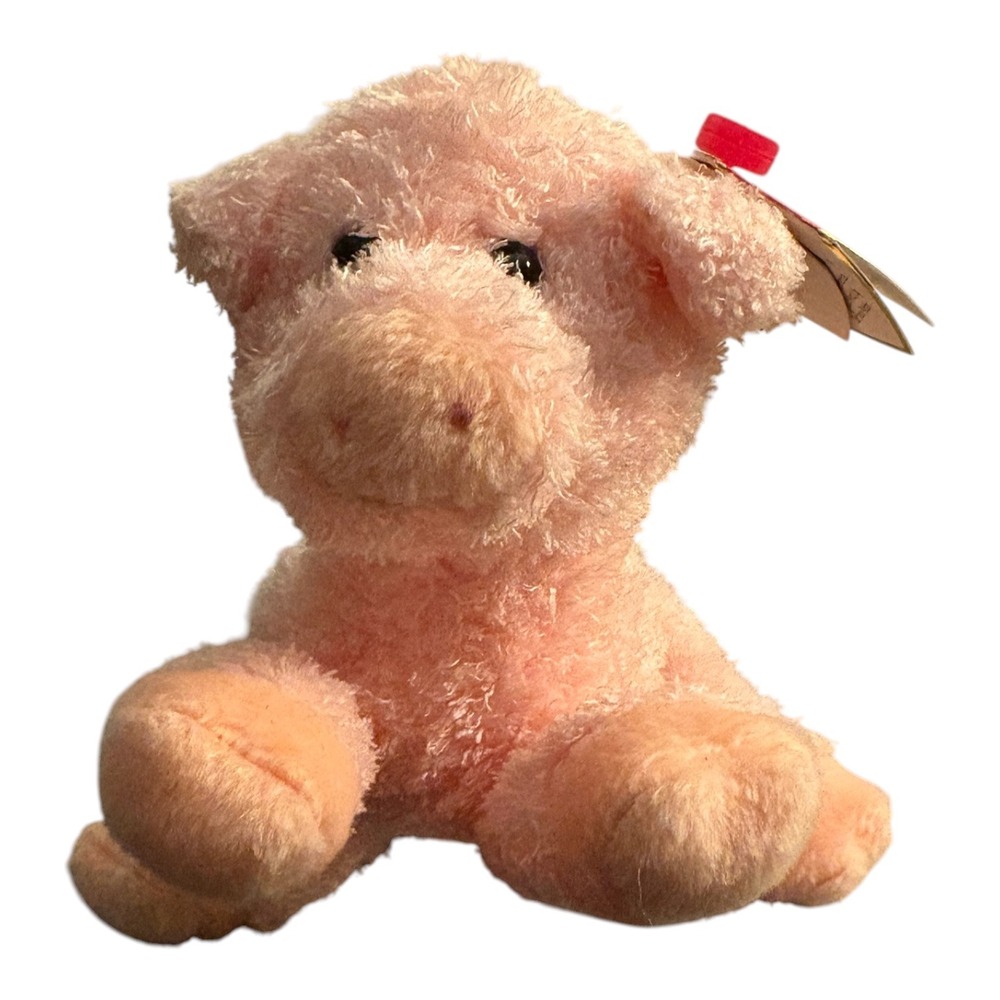 Retired 2006 Ty Beanie Babies Soybean 6" the Pig Pink Plush Stuffed Animal 40455